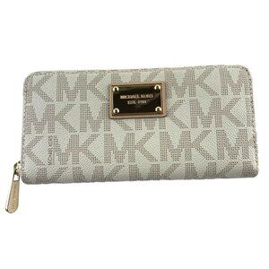 MICHAEL KORS Jet Set Item 35T0GTTE3B Vanilla Za Continental Wallet